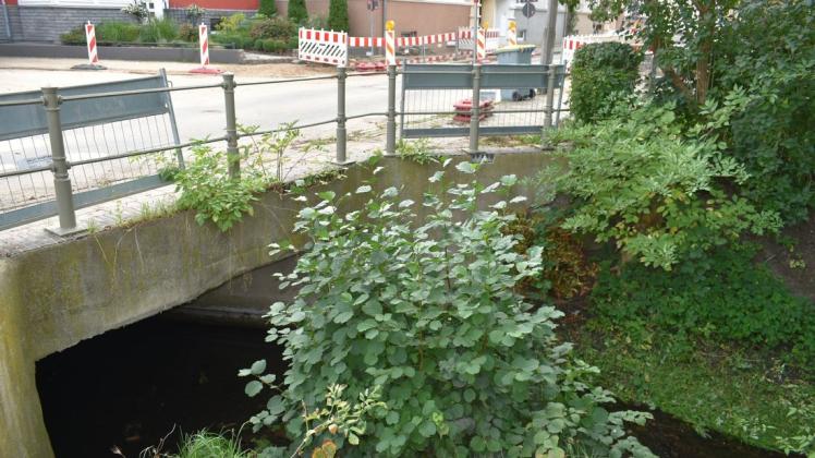 Die Brücke über den Mühlbach weist viele Schäden auf. Die Brücke über den Mühlbach weist viele Schäden auf.