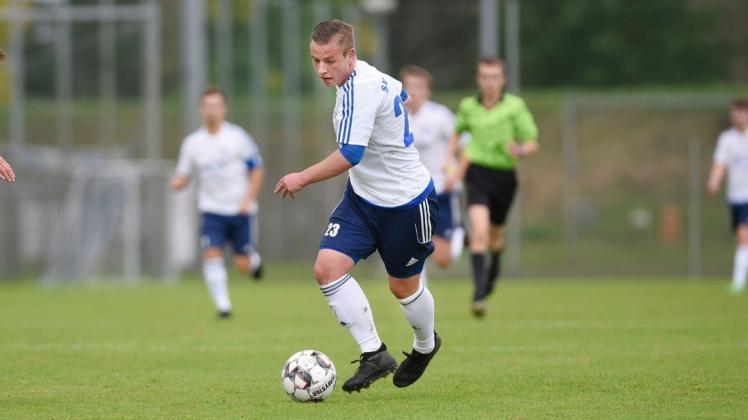 Erzielte beim 4:0 seines SV Pastow II beim Rostocker FC II die ersten drei Tore und dabei innerhalb von 13 Minuten einen lupenreinen Hattrick: Dominik Fränk