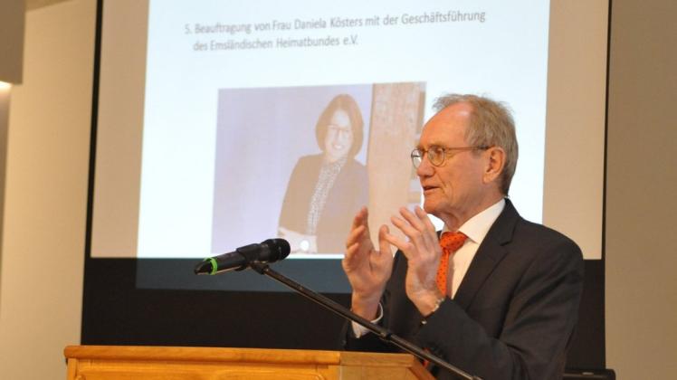 Hermann Bröring stellt den Emsländischen Heimatbund neu auf.