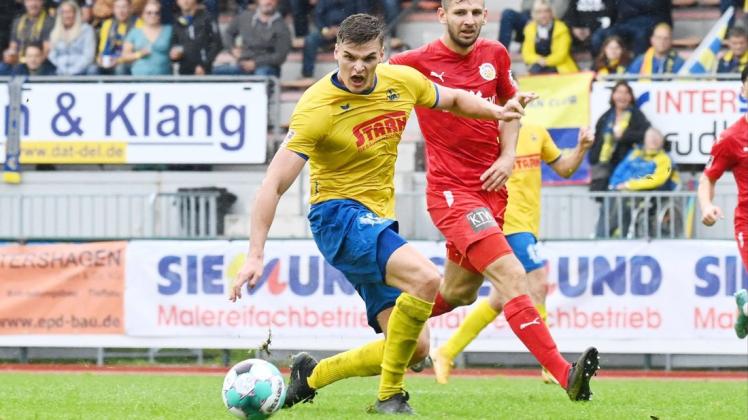 Wieder fit: Marek Janssen, Stürmer des SV Atlas. Ob er im Heimspiel gegen die U23 von Hannover 96 in der Delmenhorster Startelf steht, ist aber noch offen.