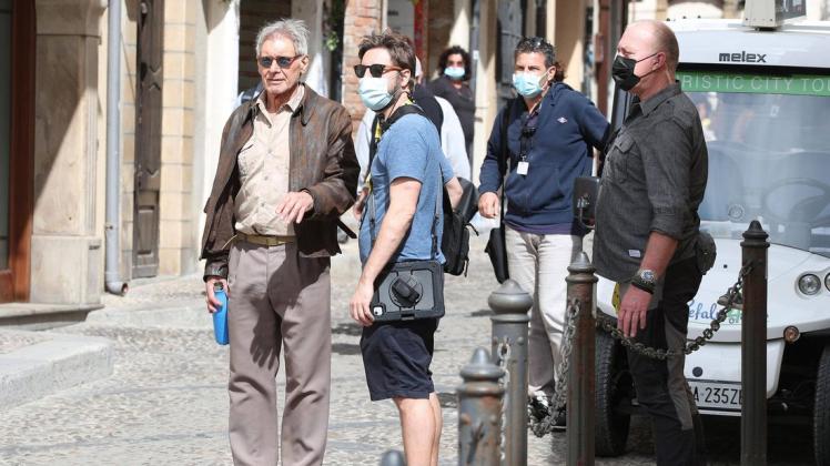 Schauspieler Harrison Ford dreht aktuell in Italien Szenen für den kommenden Kinofilm "Indiana Jones 5".