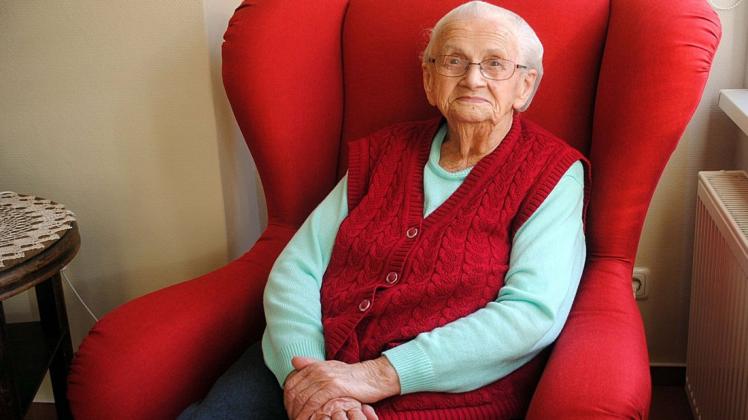 Blickt auf ein arbeitsreiches Leben zurück: Gerda Gibcke wird am 26. Oktober 100 Jahre alt.