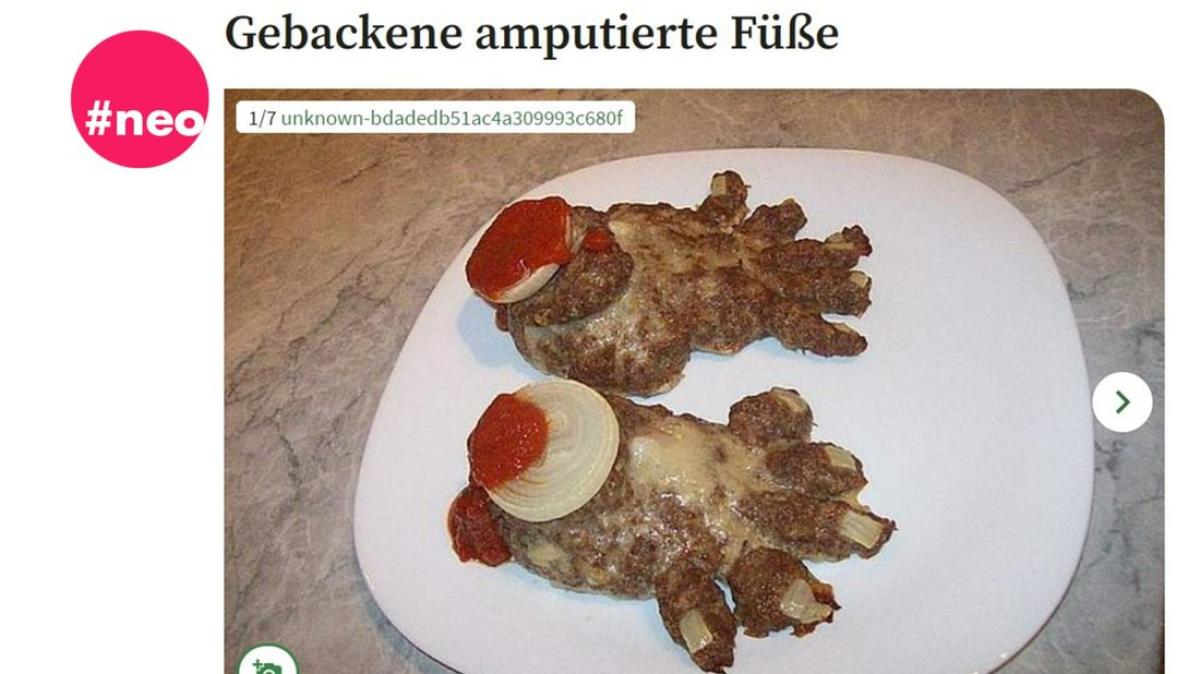Die Ekelhaftesten Gerichte Der Welt Worst of Chefkoch: Die fünf ekligsten Rezepte für Halloween