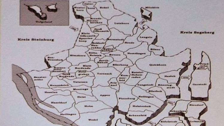 Viele Landgemeinden wurden im Laufe der Zeit Hamburg oder andern Landkreisen zugeschlagen.