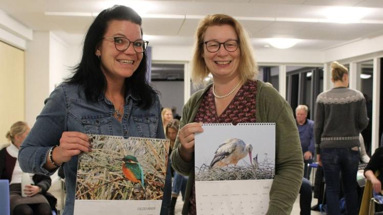 Siegerin des Fotowettbewerbs der Gemeinde Schafflund wurde Manuela Sikora-Danne mit ihrem Storch, die Zweitplatzierte Carmen Erdmann konnte den Eisvogel fotografisch einfangen.