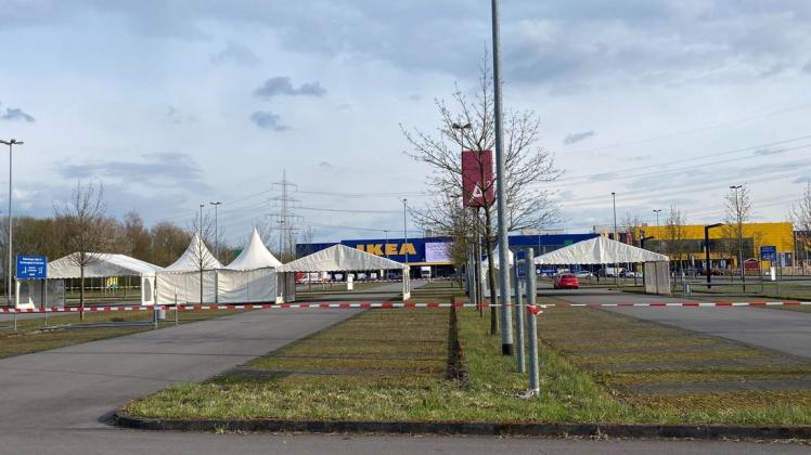 Das Testzentrum der PVM GmbH hat auf dem Ikea-Parkplatz zuletzt auch kostenpflichtige Tests angeboten und kann ebenso so wie das Zentrum bei Möbel Boss im Fledder sofort hochgefahren werden.