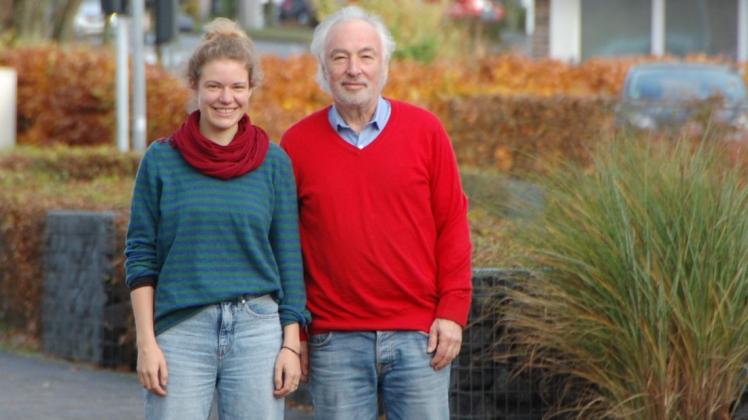 Für ein fossilfreies Flensburg: Clara Tempel und Siegfried Manzel von der Initiative Klimabegehren.