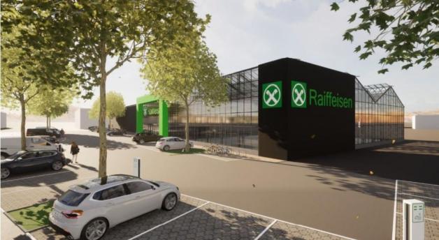 So soll der neue Raiffeisenmarkt in MelleMitte aussehen