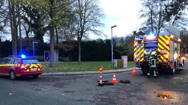 In Herbrum haben drei Männer rund 10 Liter Diesel in einen Regenwassergulli gegossen. In Herbrum haben drei Männer rund 10 Liter Diesel in einen Regenwassergulli gegossen.