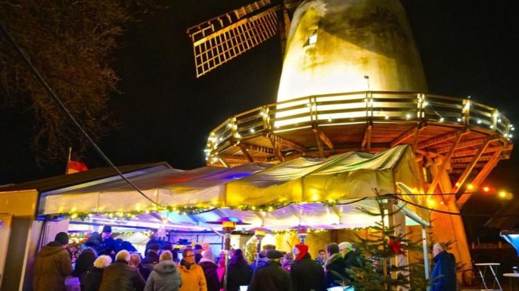 Der Weihnachtsmarkt an der Glandorfer Windmühle findet nun doch nicht statt. (Archivbild) Der Weihnachtsmarkt an der Glandorfer Windmühle findet nun doch nicht statt. (Archivbild)