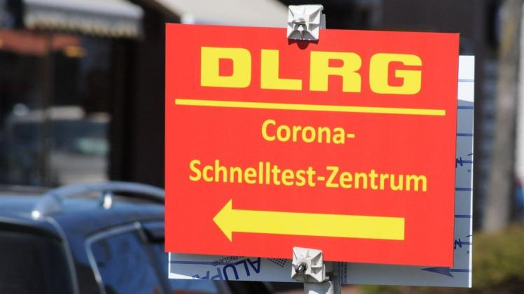 Die DLRG öffnet am Freitag wieder das Corona-Testzentrum in Bohmte (Archivfoto).