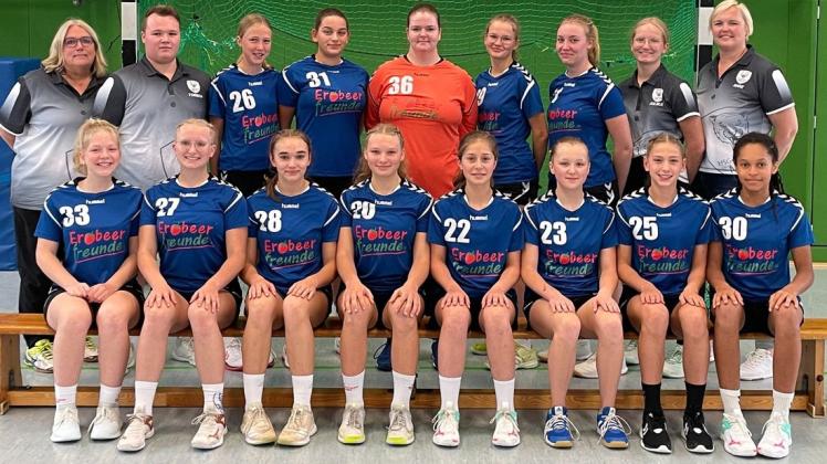 Mit diesem Team sind die Handball-B-Juniorinnen der HSG Grönegau-Melle in die Oberligasaison gegangen.