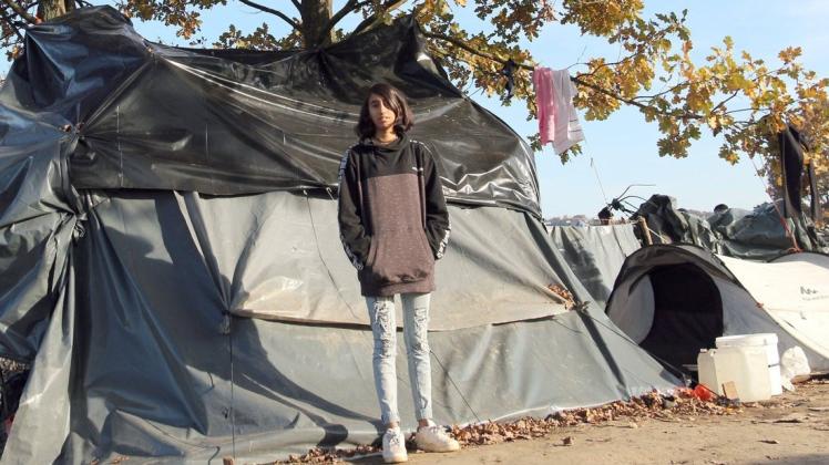 In diesem Zeltlager lebt Nahid mit ihrer Familie.