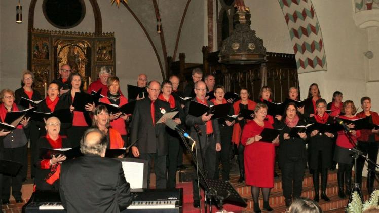 Die Gettorfer Liedertafel singt beim Konzert am 5. Dezember, weihnachtliche Lieder in der St.-Jürgen-Kirche.
