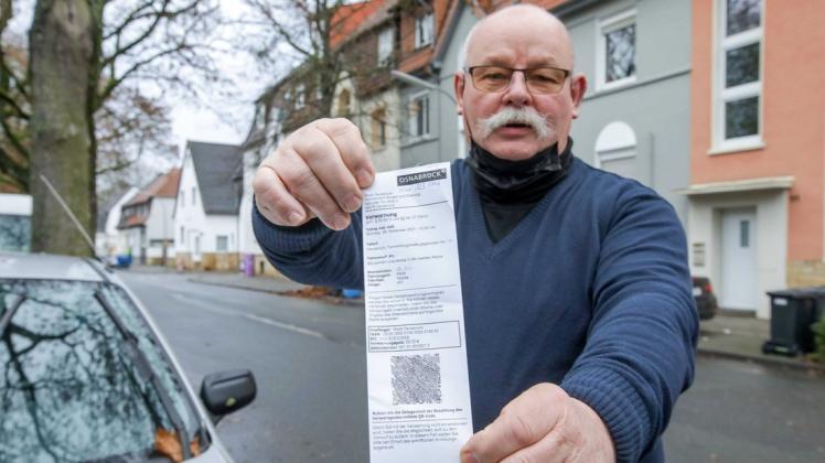 Leo Reimer und sein Strafmandat: Der Rentner von der Tannenburgstraße wird die 55 Euro wohl bezahlen müssen.