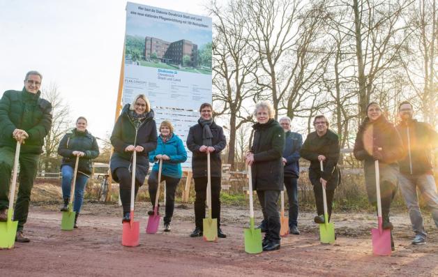 Baustart für Altenheim im Baugebiet "Grüner Garten" in Voxtrup