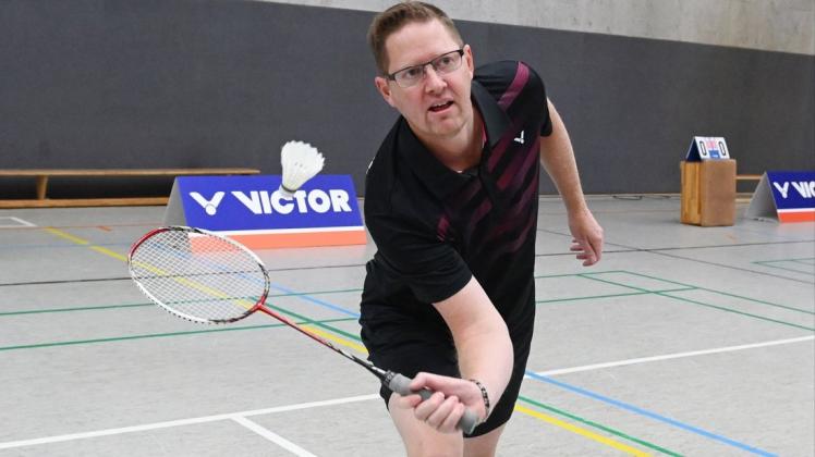 Frank Eilers, Mannschaftsführer des Badminton-Landesligisten Delmenhorster FC, ist mit dem bisherigen Verlauf der Saison 2021/22 zufrieden.