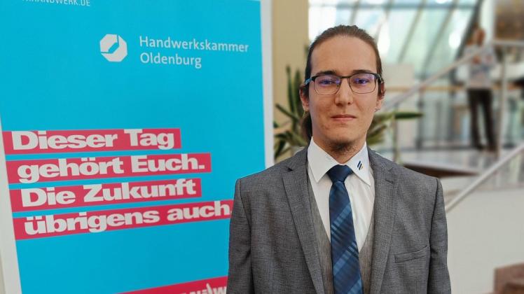 Bundessieger der Metallbauer: Marc Röpke von den Delmenhorster Stadtwerken.