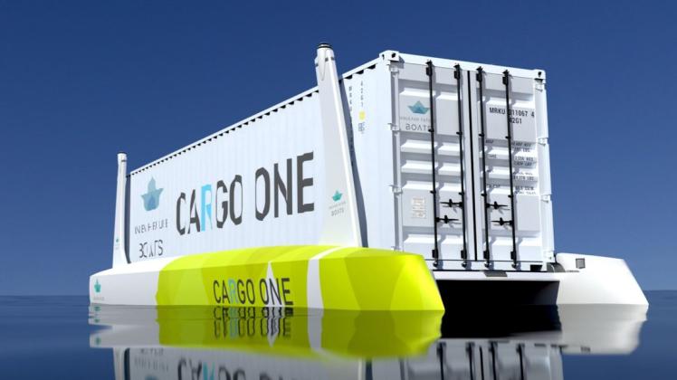 Die Variante „Cargo One“ soll als autonom und emissionsfrei fahrender Container-Carrier wie ein Lkw auf dem Wasser in Häfen eingesetzt werden.