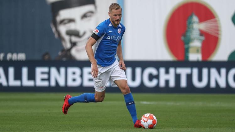 Hanno Behrens tritt mit dem FC Hansa am Sonntag um 13.30 Uhr im Volksparkstadion beim Hamburger SV an.