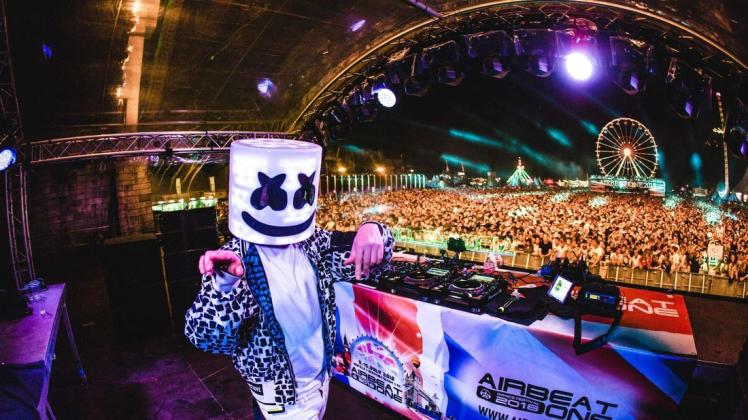 Auch Marshmello, einer der Top-100-DJs weltweit, ist 2022 wieder auf der Airbeat dabei.