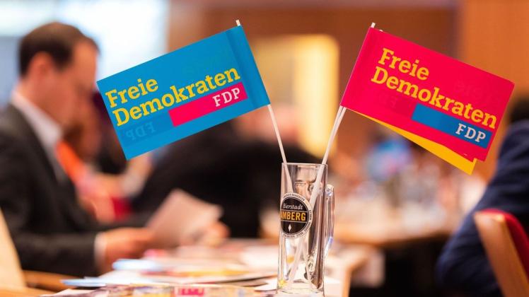 Fähnchen mit dem Logo der FDP stehen in einem Bierglas auf einem Tisch. 

Die FDP will in den Bundestag einziehen. Foto: Nicolas Armer/dpa - Honorarfrei nur für Bezieher des Dienstes dpa-Nachrichten für Kinder +++ dpa-Nachrichten für Kinder +++