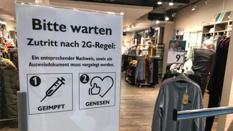 Die 2G-Regelung für Geschäfte in der Innenstadt ist Geschichte.