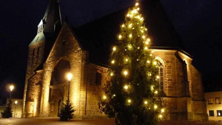 In der Stadtkirche sollen Weihnachten Präsenzgottesdienste gefeiert werden – unter Auflagen. (Archivbild)