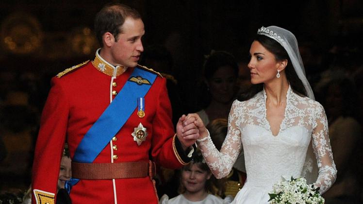 Prinz William und Herzogin Kate am Tag ihrer Hochzeit.