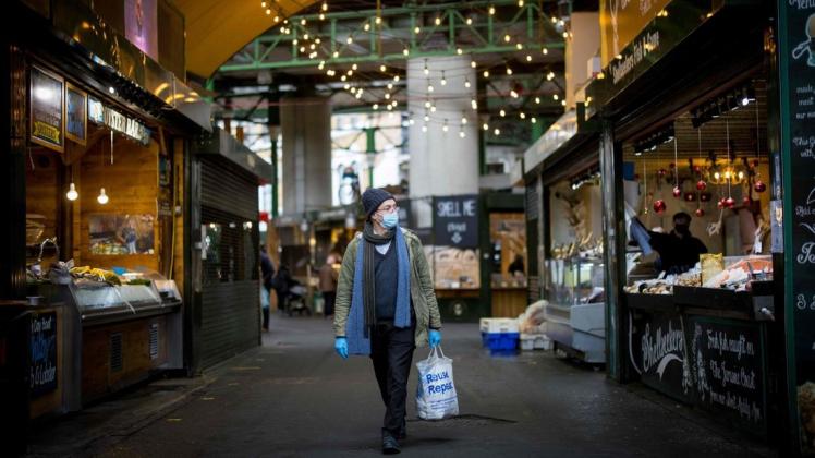 Leerer Borough Market in London: 1,3 Millionen Menschen könnten Großbritannien bereits verlassen haben.