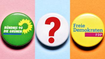 Ampel oder Jamaika? An beiden Koalitionen sind Grüne und FDP beteiligt.