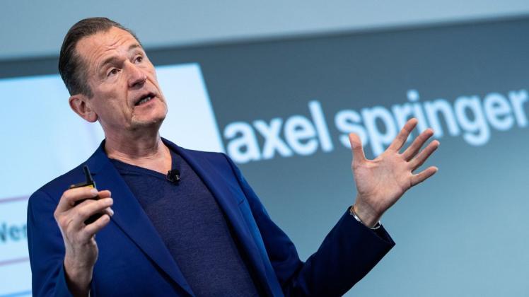 Mathias Döpfner, Vorstandsvorsitzender der Axel Springer SE, steht wegen einer kruden Privatnachricht selbst in der Kritik.