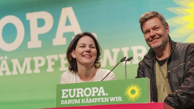 Die Bundesvorsitzenden der Grünen Annalena Baerbock und Robert Habeck. Foto: imago images/Christian Grube