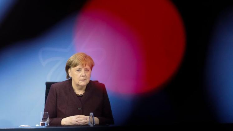Bundeskanzlerin Angela Merkel warnt vor einer dritten Corona-Welle durch Mutationen.