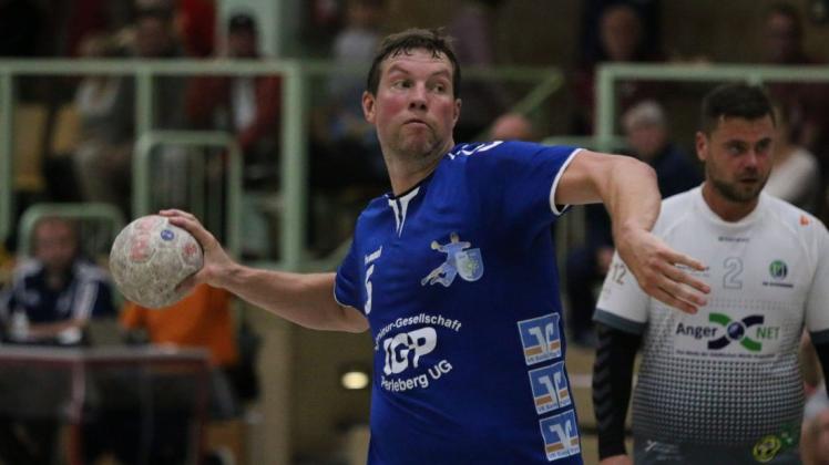 Perlebergs Mirko Helmdach war in Schwedt mit zehn Treffern einmal mehr torgefährlichster Schütze seines Teams.