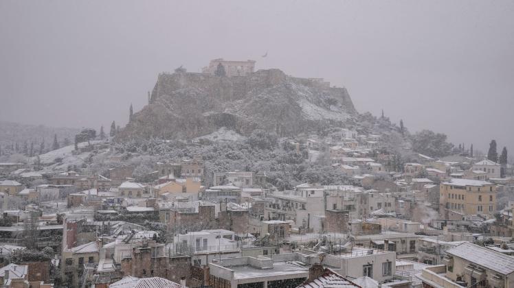 Schnee in Griechenland