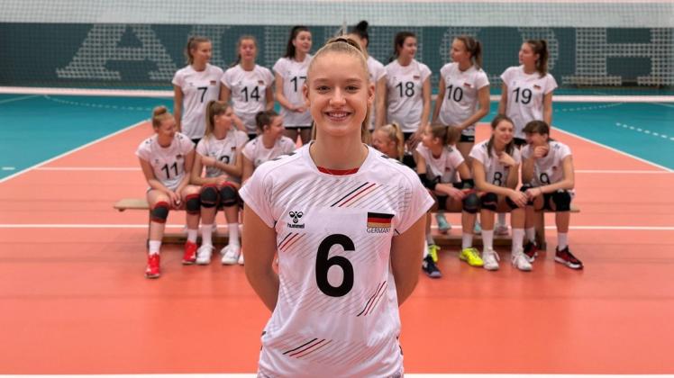 Paulina Ströh ist erste Schweriner Kapitänin einer Juniorennationalmannschaft.