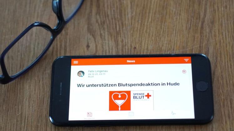 In der TV-Hude-App erhalten die Nutzerinnen und Nutzer unter anderem aktuelle Informationen über Aktionen "ihres" Vereins. In der TV-Hude-App erhalten die Nutzerinnen und Nutzer unter anderem aktuelle Informationen über Aktionen "ihres" Vereins.
