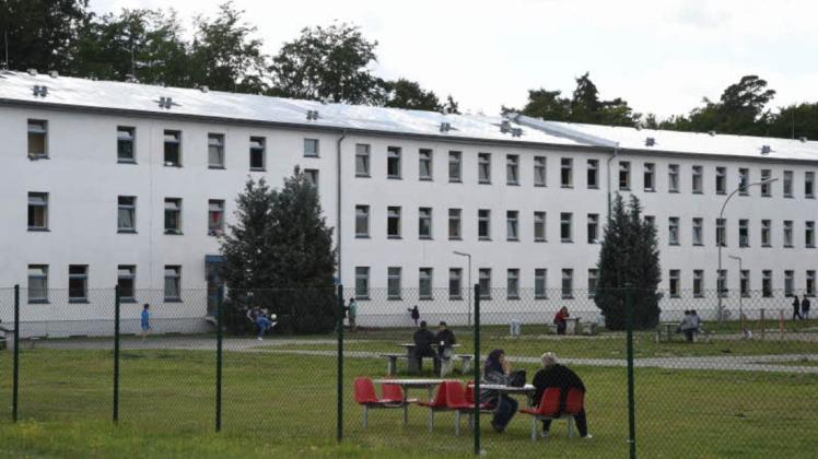 Die ehemaligen Kaserne in Stern Buchholz bei Schwerin  ist heute Erstaufnahmeeinrichtung für Asylbewerber des Landes.