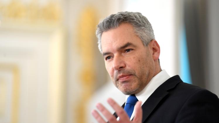 Österreichs Bundeskanzler Nehammer hat die Lockerungen am Samstag verkündet.