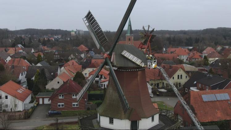 Die alte Mühle in Harpstedt ist am Wochenende durch einen Sturm schwer beschädigt worden. 