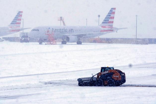 Am Flughafen Fort Worth in Dallas können viele Flugzeuge nicht abheben. 
