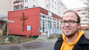 Benjamin Aster engagiert sich in der Kirchengemeinde Rostock Lichtenhagen.