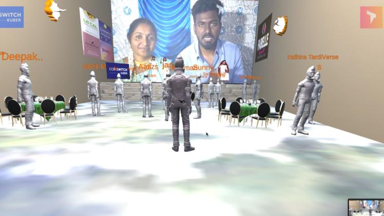 Hochzeit im virtuellen Schloss in Indien