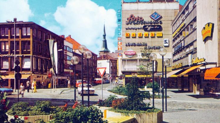 Der Osnabrücker Nikolaiort auf einer Postkarte aus dem Jahr 1972.