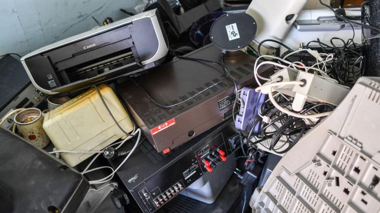 Elektrogeräte auf dem Recyclinghof