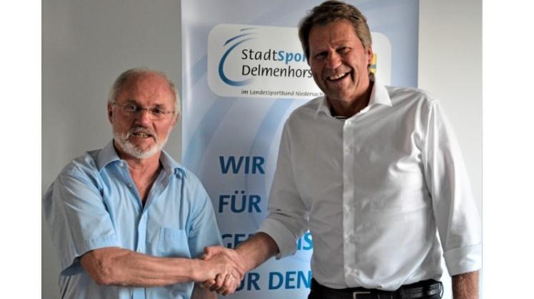 Auf gute Zusammenarbeit: SSB-Chef Holger Fischer (links) und der KSB-Vorsitzende Peter Ache. 