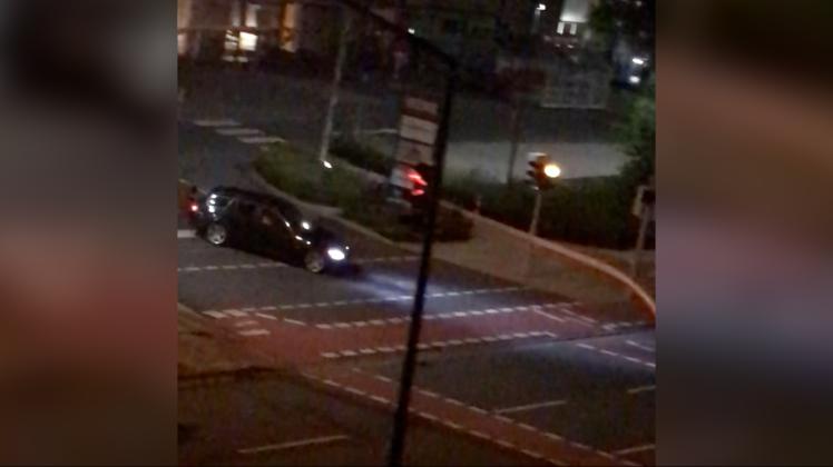 In diesem BMW-Kombi raste Daniel Schäfer den Geldautomatensprengern hinterher. Es handelt sich um das Standbild eines Augenzeugenvideos, das der Polizei zur Verfügung gestellt wurde. 
