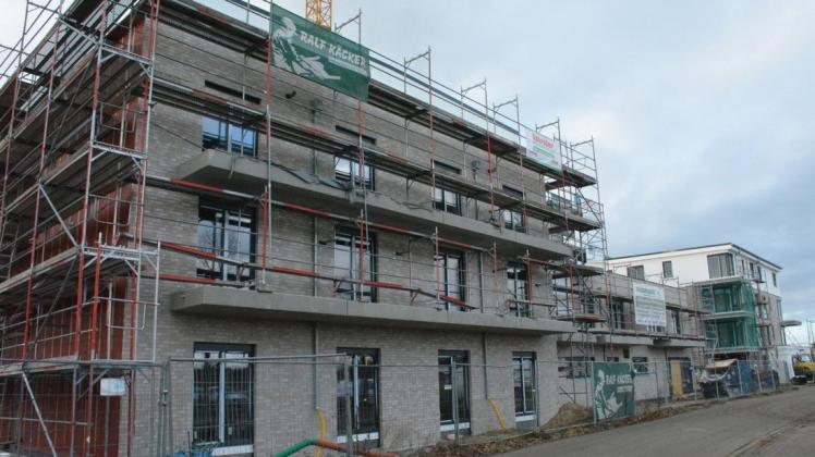 Am Mehrgenerationenhaus "CampHus" schreiten die Bauarbeiten voran. Anfang Juli sollen die ersten Mieter einziehen.