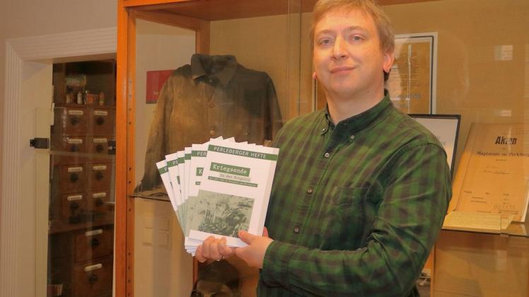 Lennart Gütschow ist der Autor des neusten Perleberger Heftes. Es ist das erste Heft, das in der Verantwortung des Stadt- und Regionalmuseums erschienen ist.